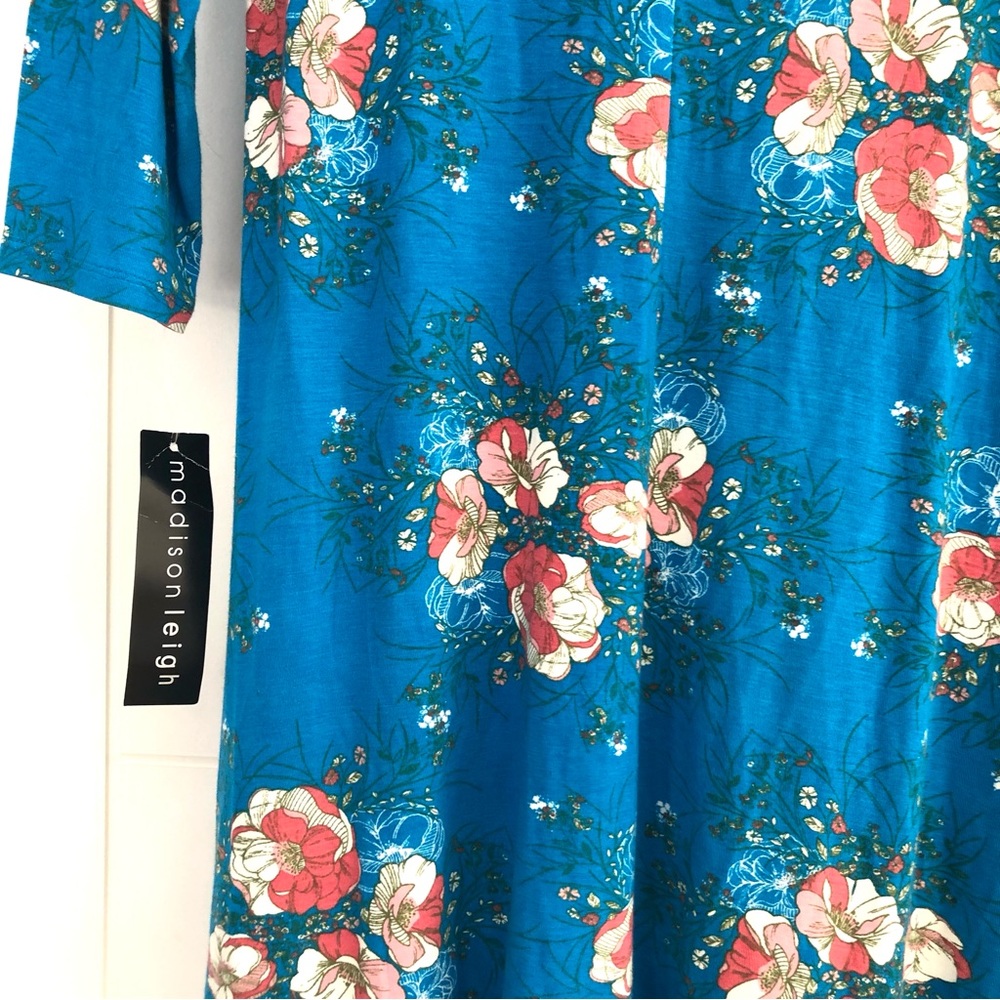 Madison Leigh Floral 3/4 Sleeve Mini Dress - Picture 9 of 12